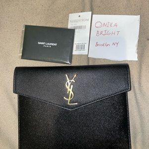YSL envelope clutch